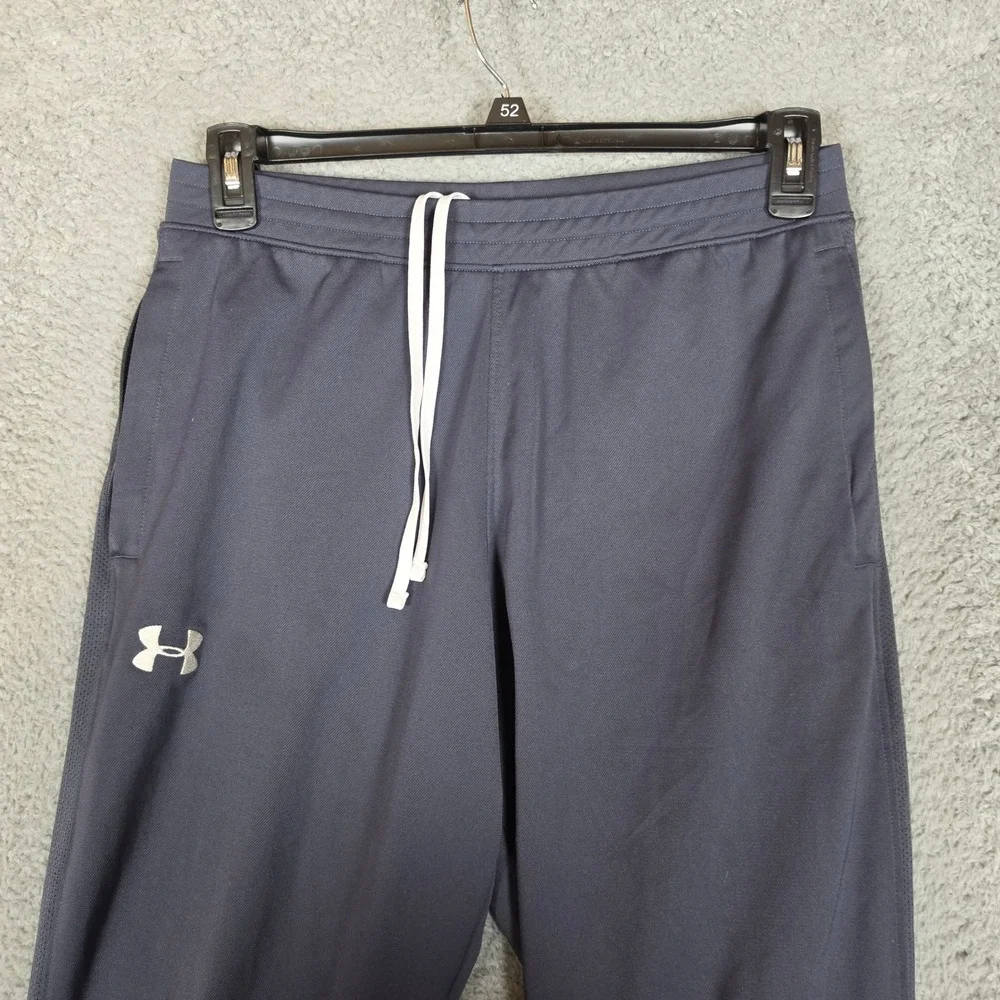 Under Armour Jogger Pants Mens‎ Large Gray Excellent Fitted Drawstring Gym
